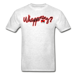 The Trini Spot - Men "Whappening"  T-Shirt - W1689 - light heather gray