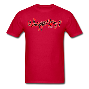 The Trini Spot - Men "Whappening"  T-Shirt - W1690 - red