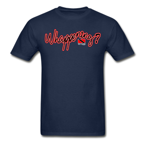 The Trini Spot - Men "Whappening"  T-Shirt - W1690 - navy