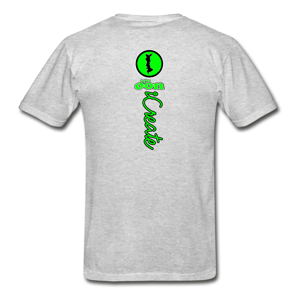 it's OON "iCreate" Men Urban Graphic T-Shirt - M1104 - heather gray