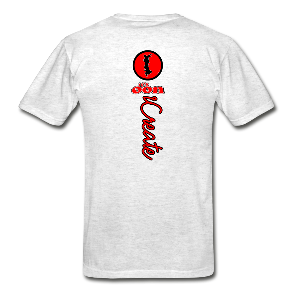 it's OON "iCreate" Men Urban Graphic T-Shirt - M1108 - light heather gray