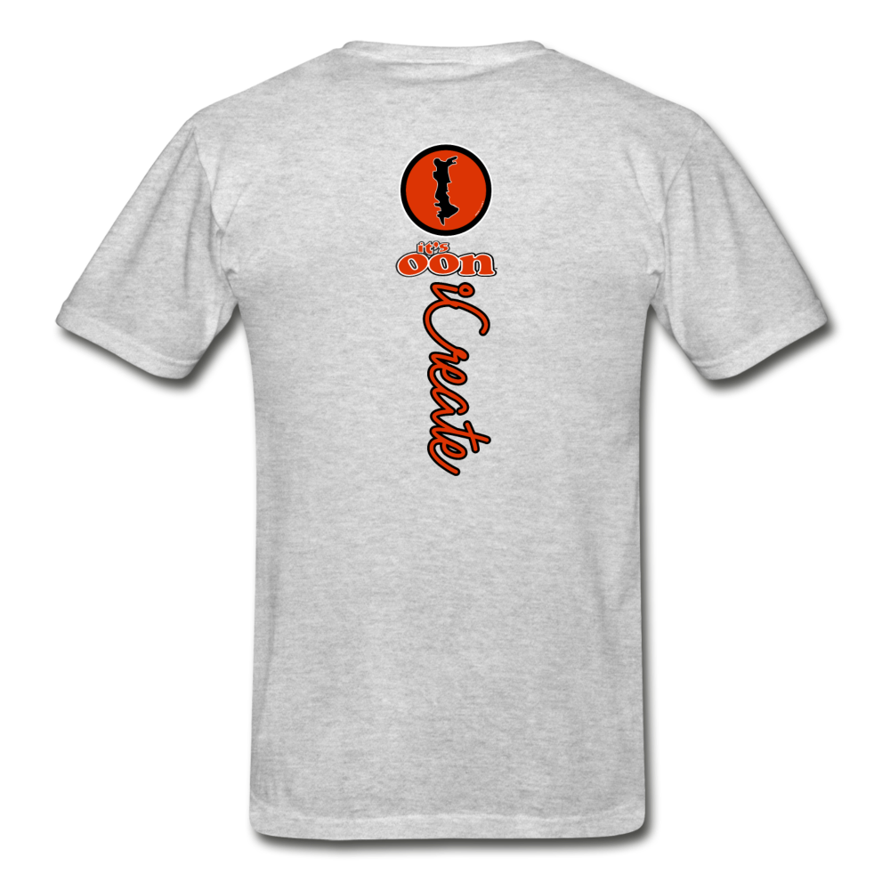 it's OON "iCreate" Men Urban Graphic T-Shirt - M1107 - heather gray