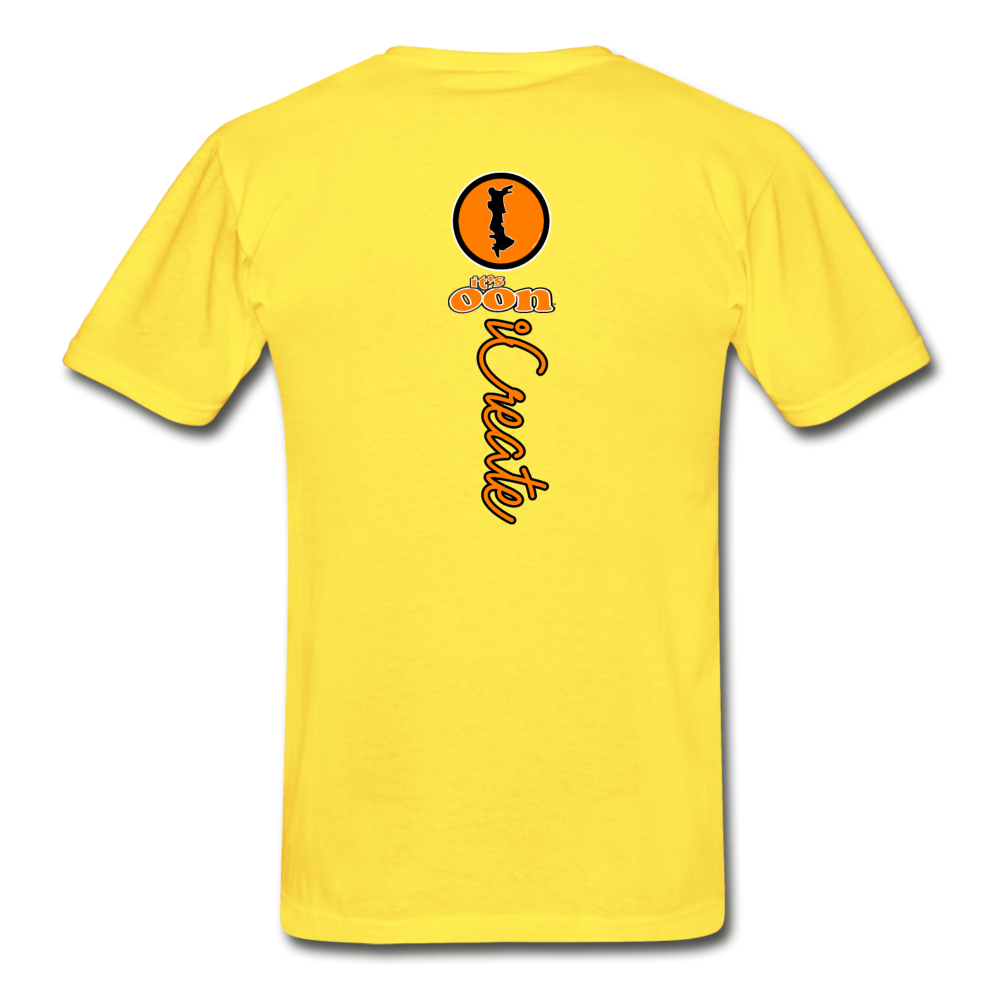it's OON "iCreate" Men Urban Graphic T-Shirt - M1106 - yellow
