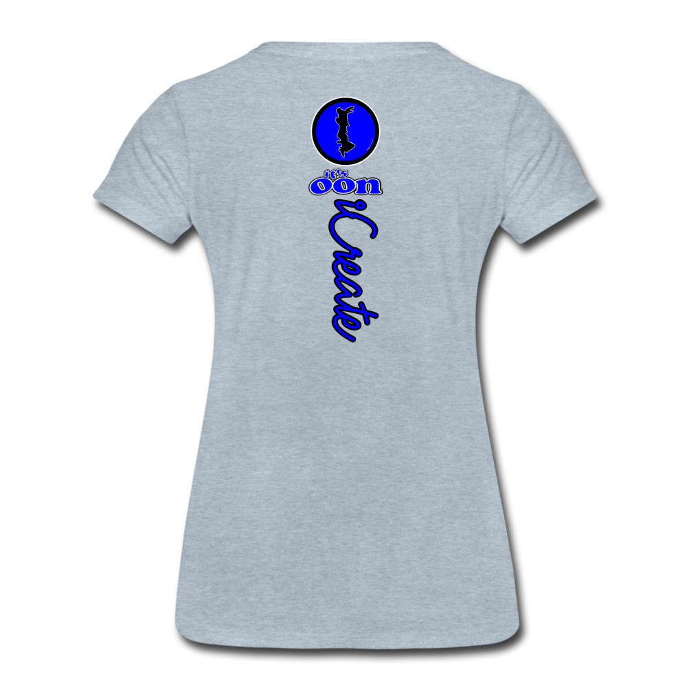 it's OON "iCreate" Women T-Shirt - W1108 - heather ice blue