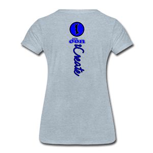 it's OON "iCreate" Women T-Shirt - W1108 - heather ice blue
