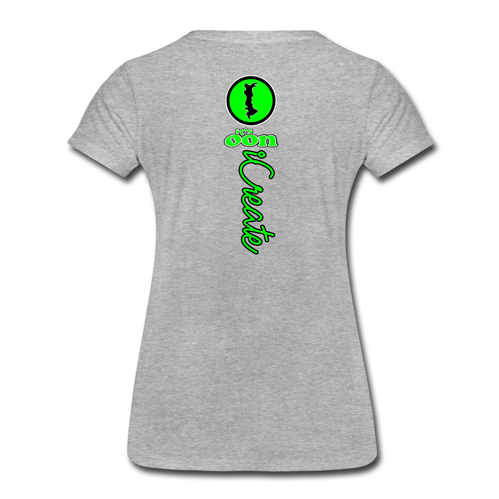 it's OON "iCreate" Women T-Shirt - W1109 - heather gray