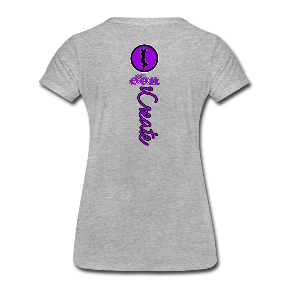 it's OON "iCreate" Women T-Shirt - W1107 - heather gray