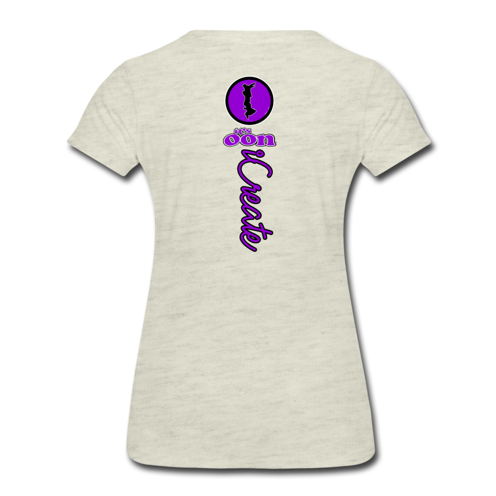 it's OON "iCreate" Women T-Shirt - W1107 - heather oatmeal