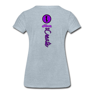 it's OON "iCreate" Women T-Shirt - W1107 - heather ice blue
