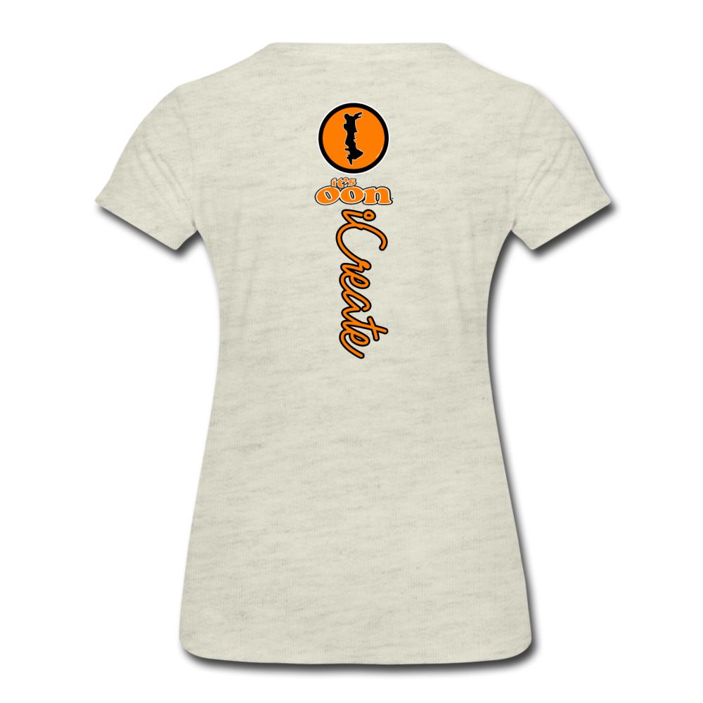 it's OON "iCreate" Women T-Shirt - W1111 - heather oatmeal