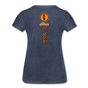 it's OON "iCreate" Women T-Shirt - W1111 - heather blue