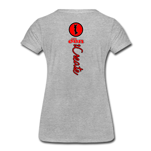 it's OON "iCreate" Women T-Shirt - W1112 - heather gray