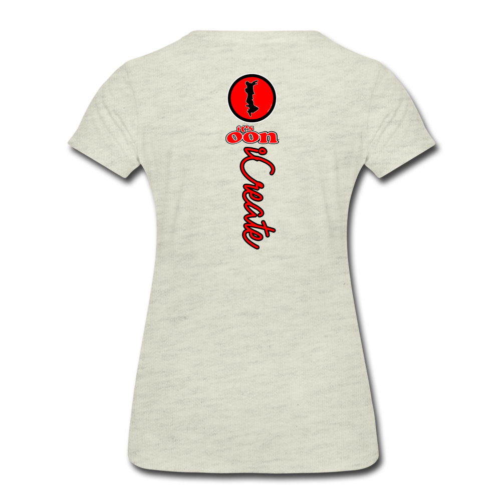 it's OON "iCreate" Women T-Shirt - W1112 - heather oatmeal
