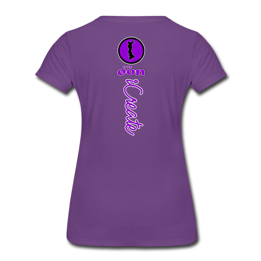 it's OON "iCreate" Women T-Shirt - W1113 - purple