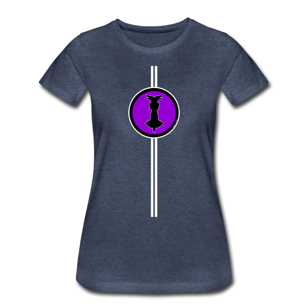 it's OON "iCreate" Women T-Shirt - W1113 - heather blue