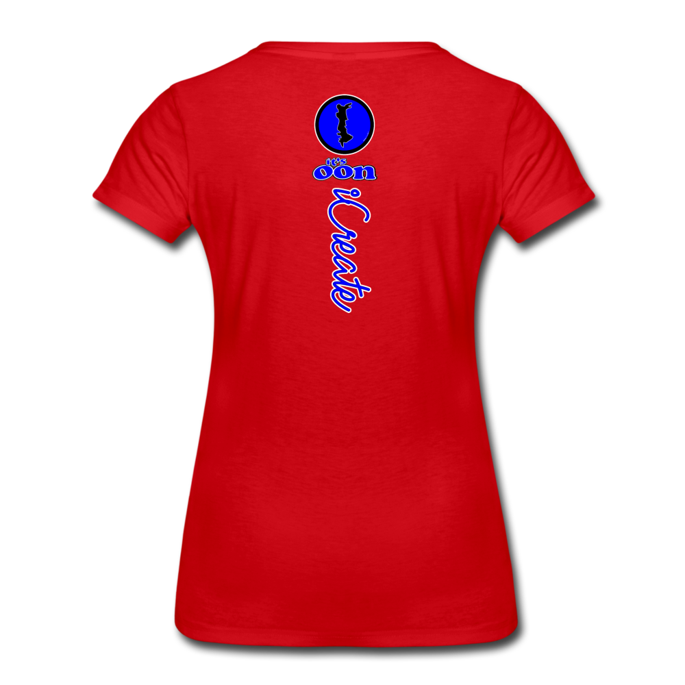 it's OON "iCreate" Women T-Shirt - W1114 - red