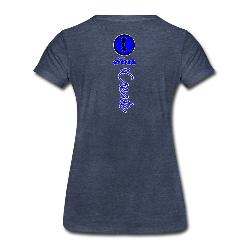 it's OON "iCreate" Women T-Shirt - W1114 - heather blue