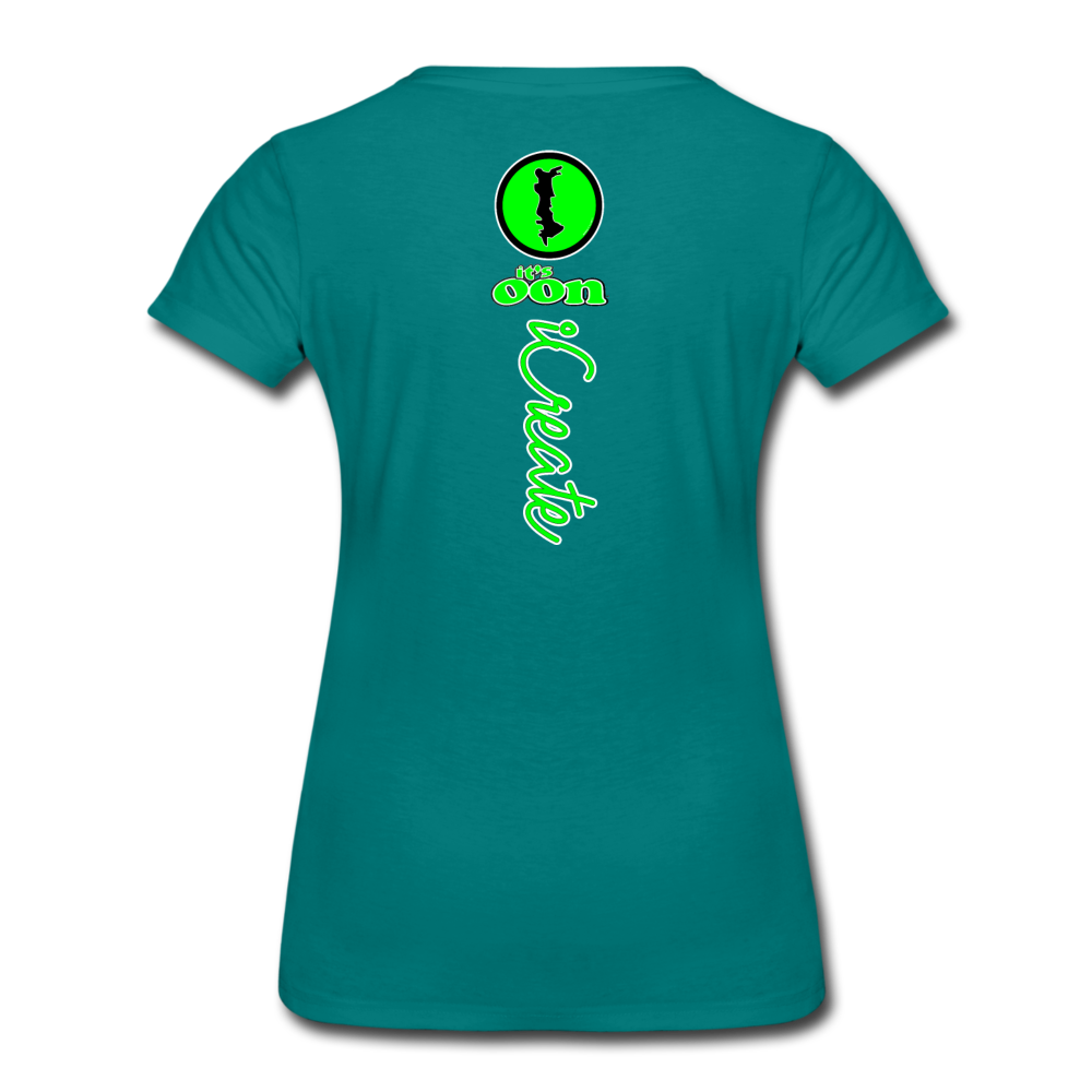 it's OON "iCreate" Women T-Shirt - W1116 - teal