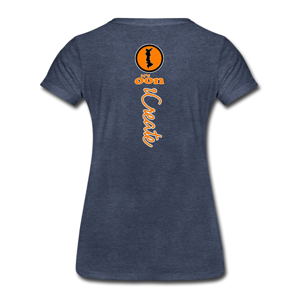 it's OON "iCreate" Women T-Shirt - W1116 - heather blue