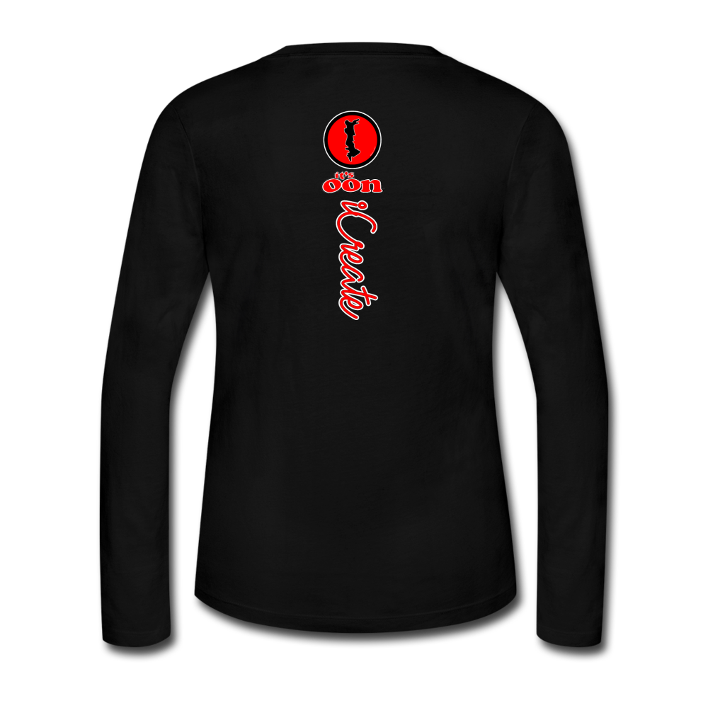 it's OON "iCreate" Women Long Sleeve T-Shirt - W1126 - black