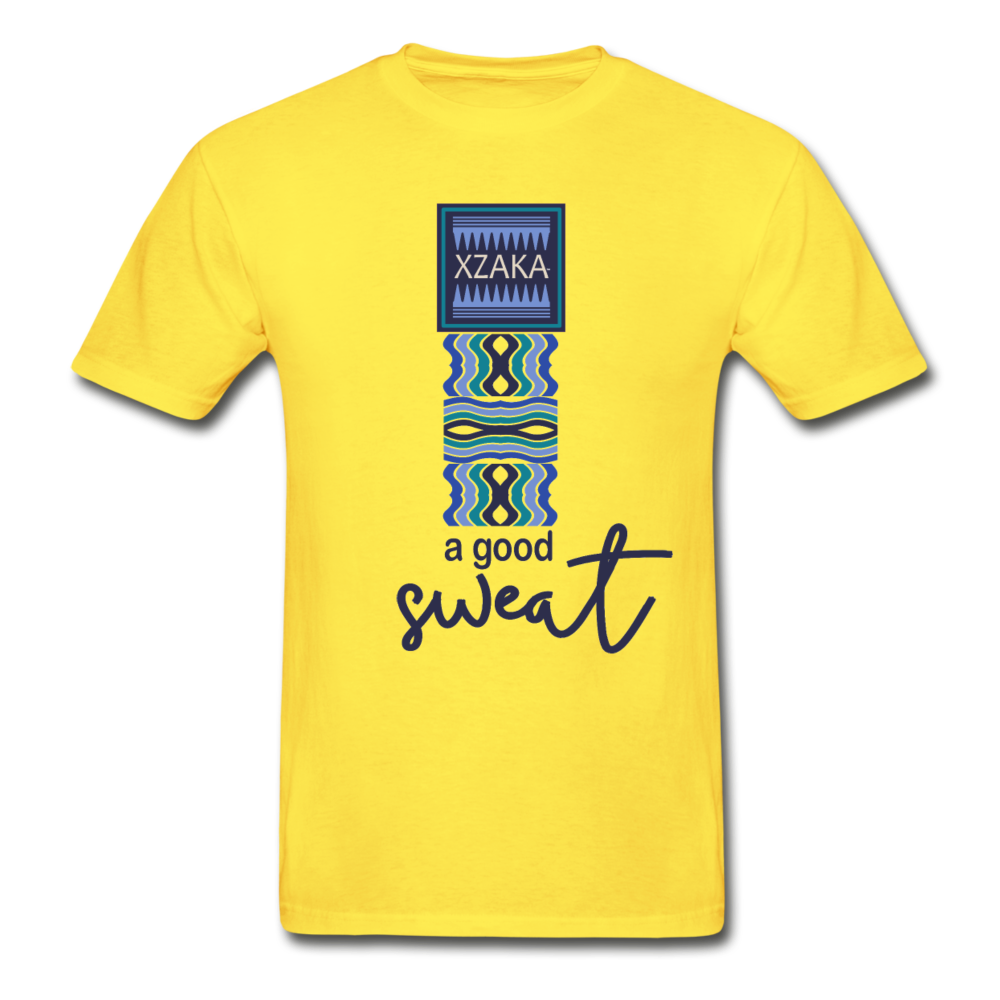 XZAKA - Men "A Good Sweat"  T-Shirt -M2180 - yellow