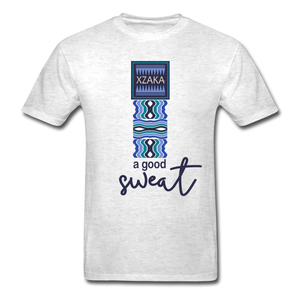 XZAKA - Men "A Good Sweat"  T-Shirt -M2180 - light heather gray
