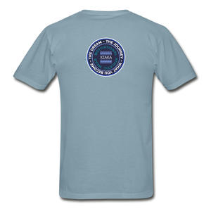 XZAKA - Men "A Good Sweat"  T-Shirt -M2180 - stonewash blue