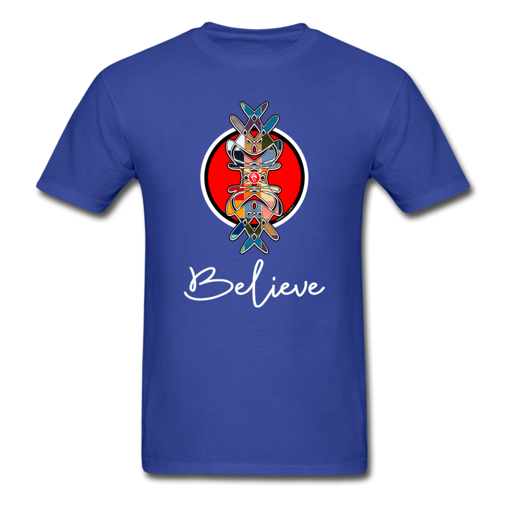 it's OON - Men "Believe" iCREATE T-Shirt - M1512 - royal blue