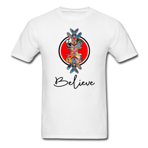 it's OON - Men "Believe" iCREATE T-Shirt - M1511 - white