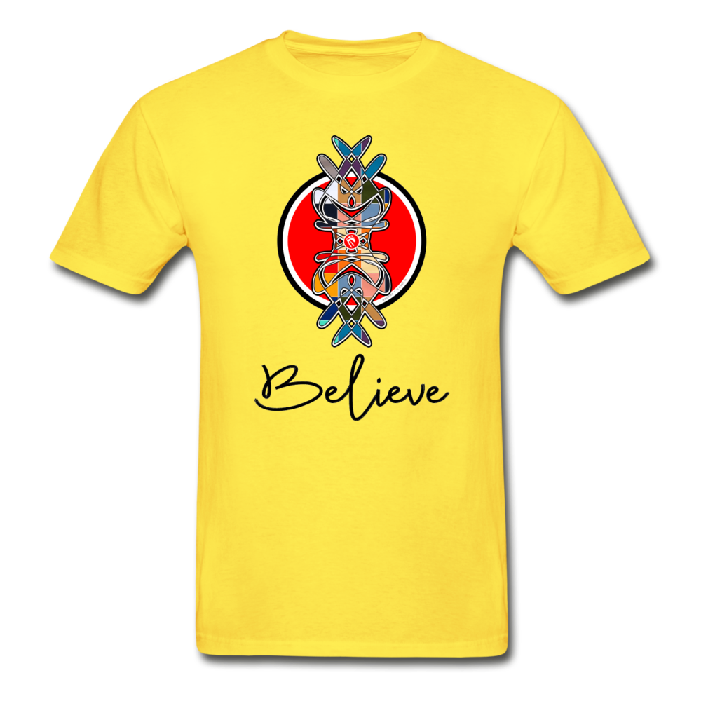 it's OON - Men "Believe" iCREATE T-Shirt - M1511 - yellow