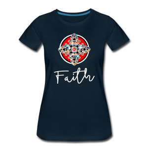 it's OON - Women "Faith" iCREATE T-Shirt - M1523 - deep navy