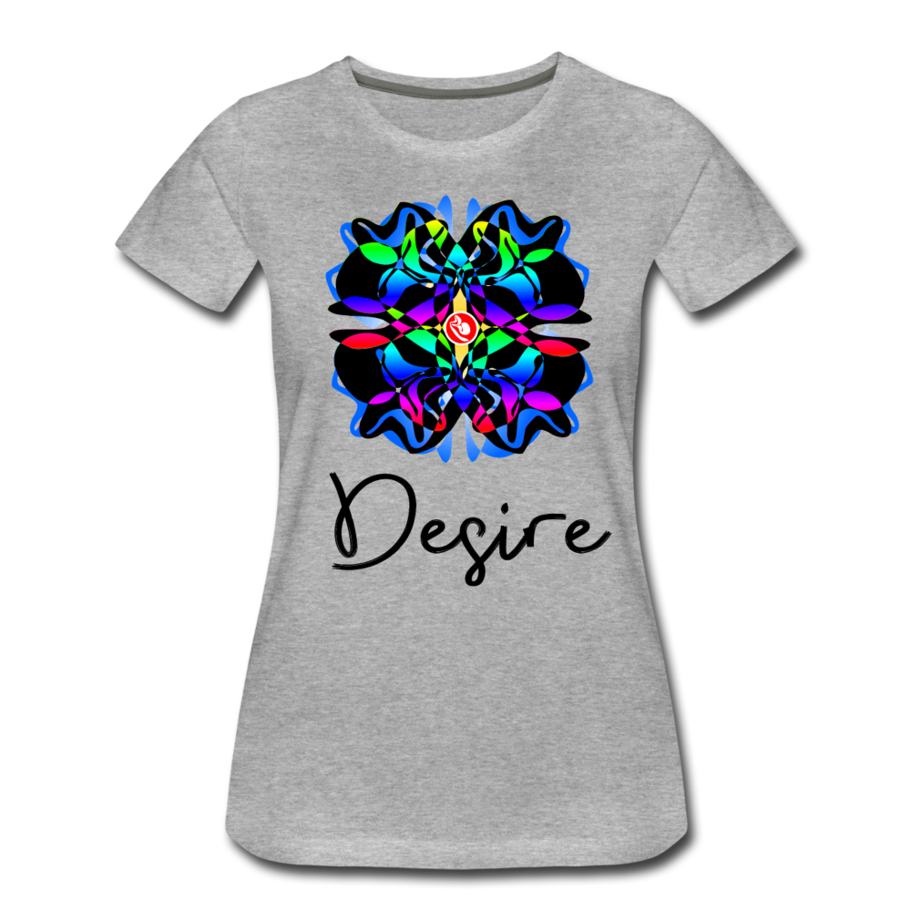 it's OON Women T "Desire" T-Shirt - W1530 - heather gray
