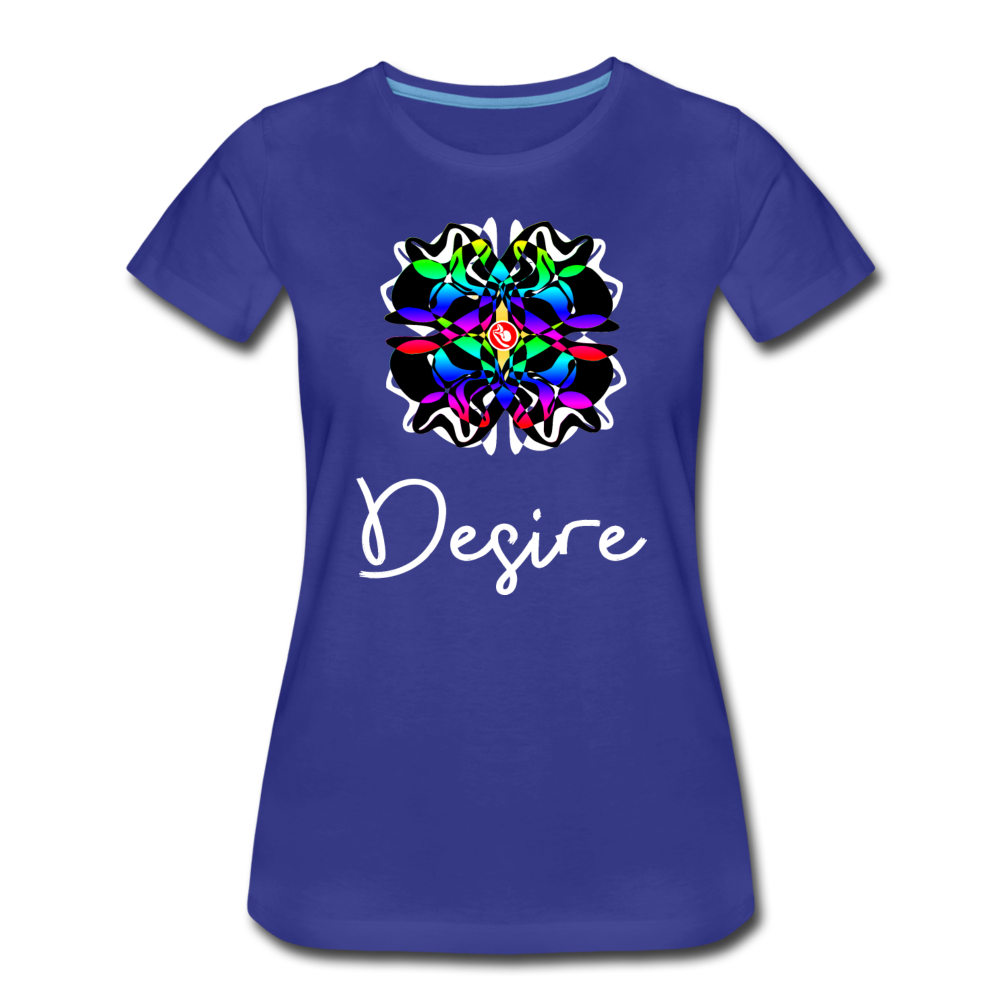 it's OON Women T "Desire" T-Shirt - W1530 - royal blue