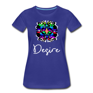 it's OON Women T "Desire" T-Shirt - W1530 - royal blue
