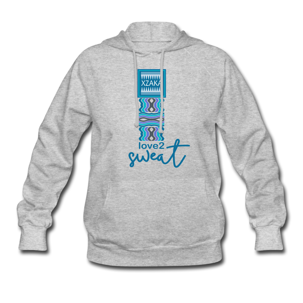 XZAKA Women "Love2 Sweat" Hoodie - W1272 - heather gray