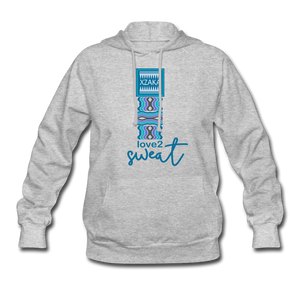 XZAKA Women "Love2 Sweat" Hoodie - W1272 - heather gray