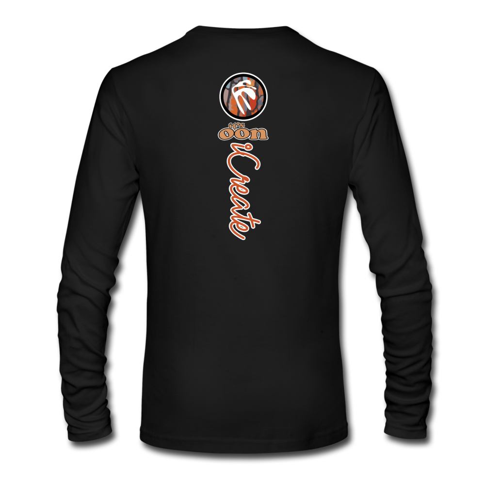 it's OON "iCreate" Graphic Long Sleeve T-Shirt -M4527 - black