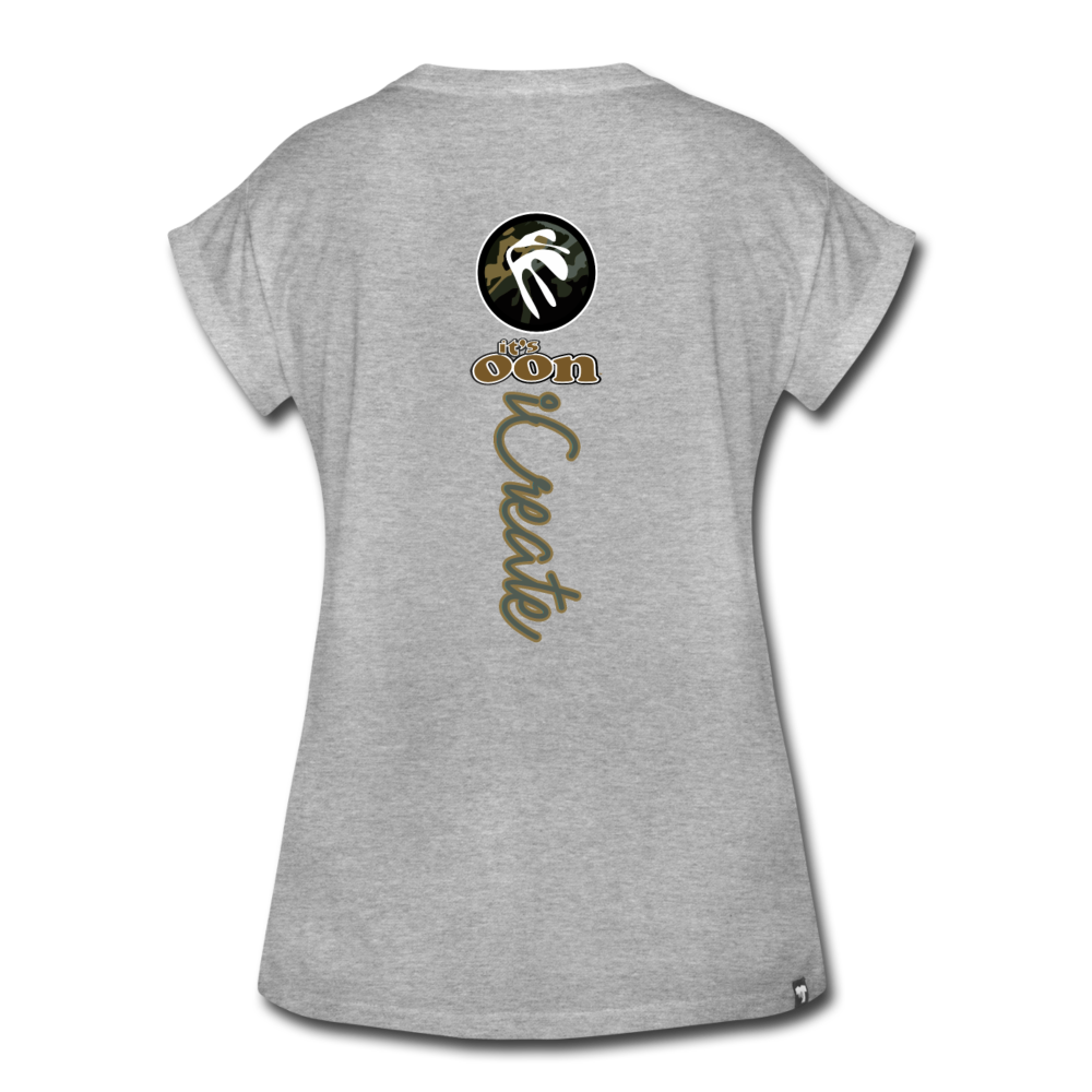 it's OON "iCreate" Women T-Shirt - W1136 - heather gray