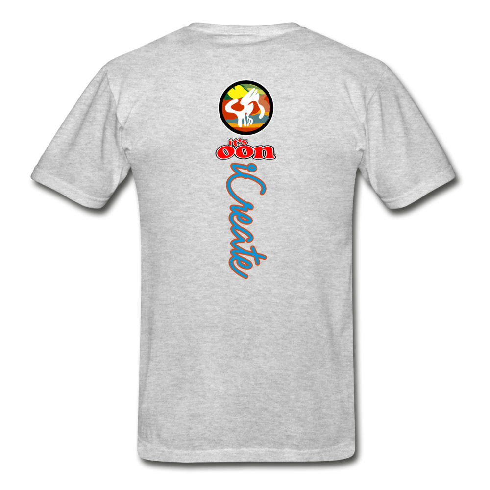 it's OON "iCreate" Men Urban Graphic T-Shirt - M1136 - heather gray