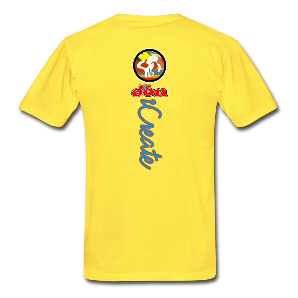 it's OON "iCreate" Men Urban Graphic T-Shirt - M1136 - yellow