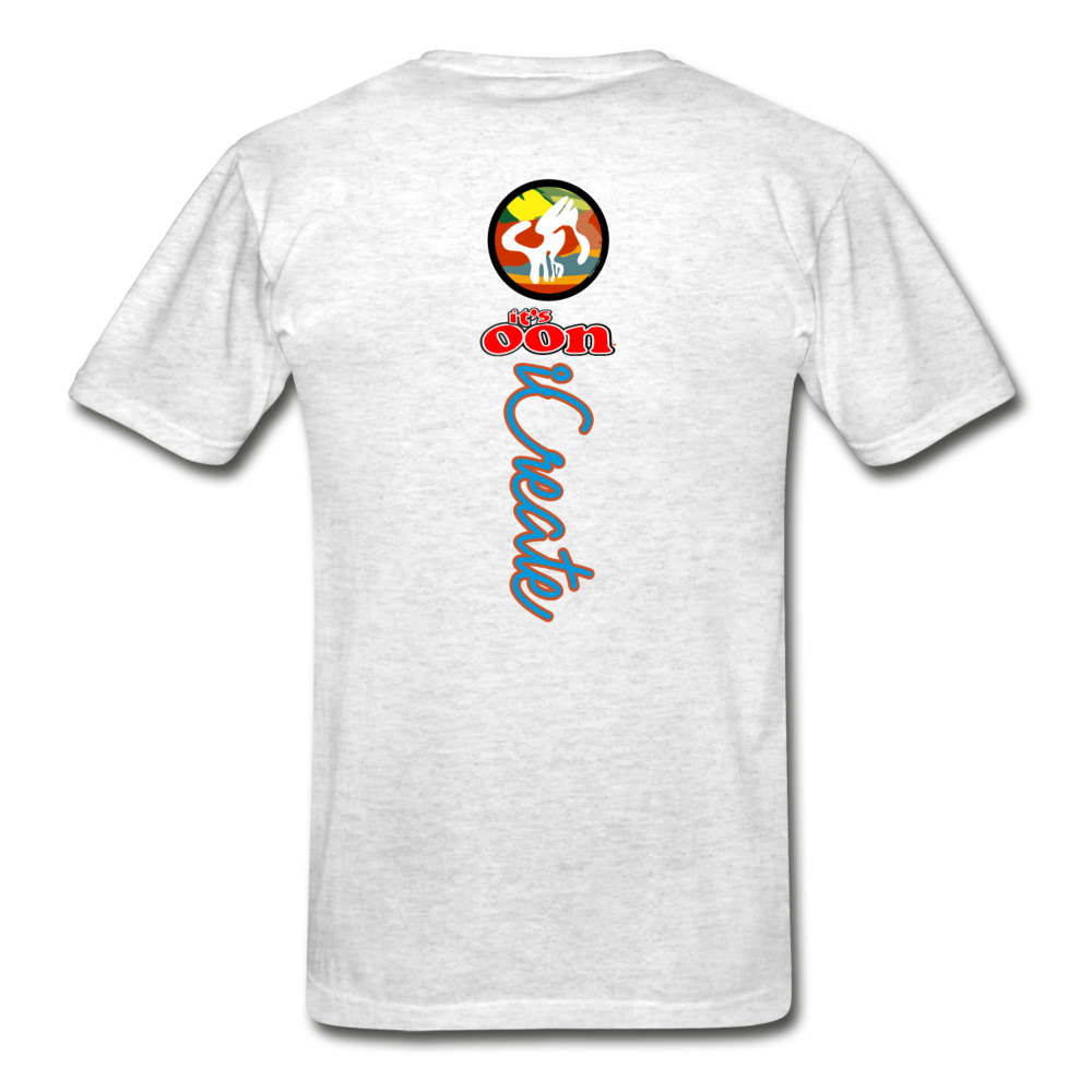it's OON "iCreate" Men Urban Graphic T-Shirt - M1136 - light heather gray