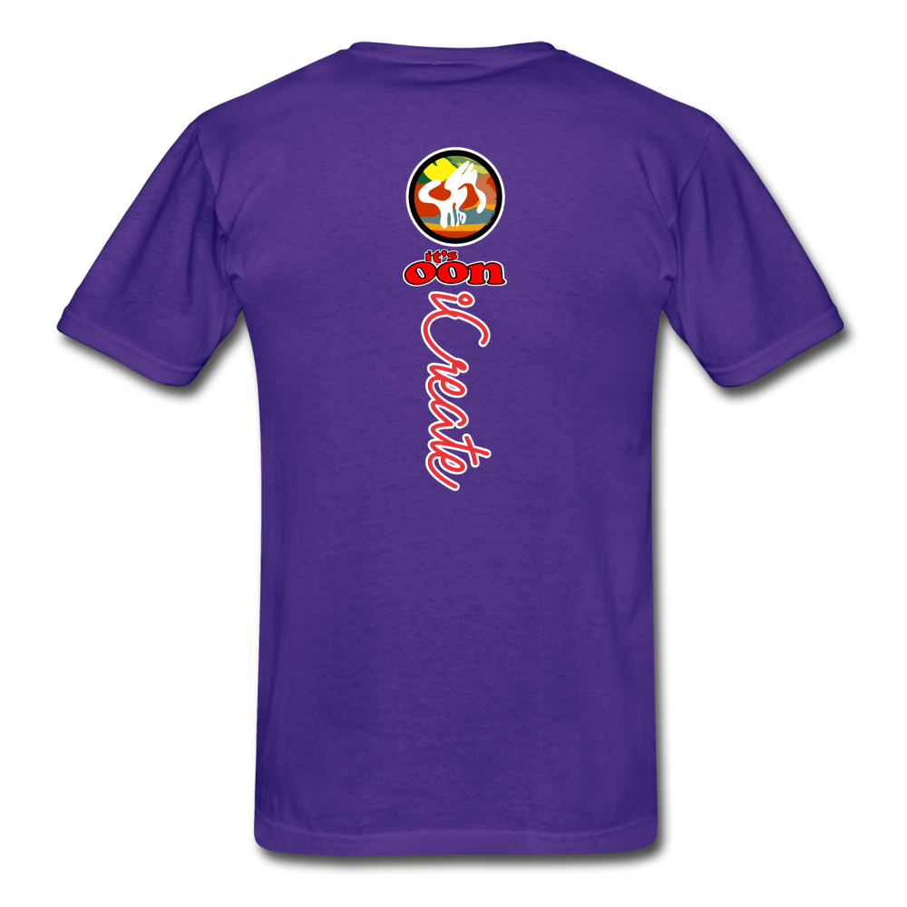 it's OON "iCreate" Men Urban Graphic T-Shirt - M1137 - purple