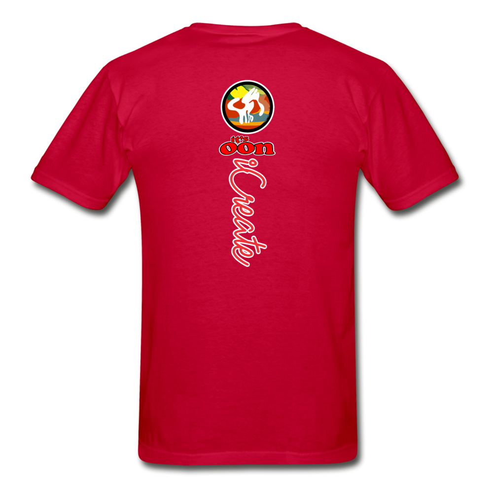 it's OON "iCreate" Men Urban Graphic T-Shirt - M1137 - red