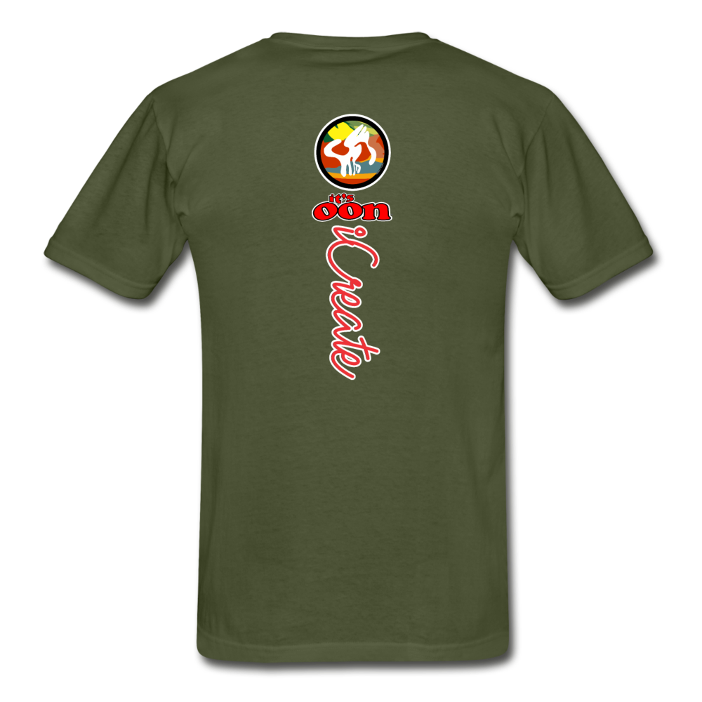 it's OON "iCreate" Men Urban Graphic T-Shirt - M1137 - military green