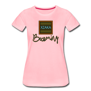 XZAKA Women "Becoming" T-Shirt-2 - pink