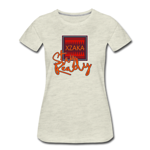 XZAKA Women "Stay Ready" Motivational T-Shirt-2 - heather oatmeal
