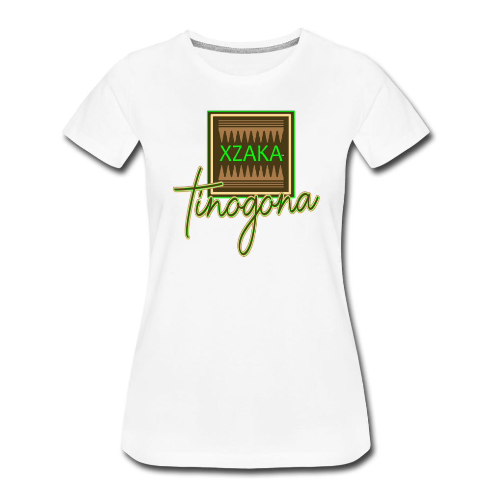 XZAKA Women "Tinogona" Motivational T-Shirt - white