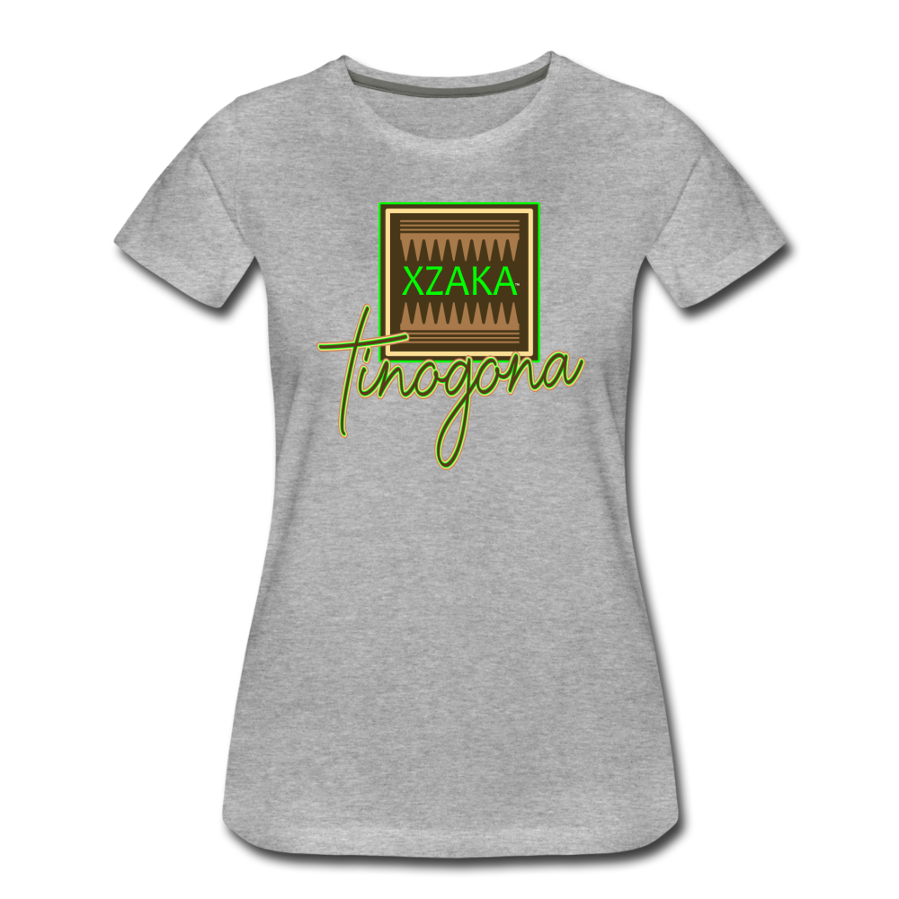 XZAKA Women "Tinogona" Motivational T-Shirt - heather gray