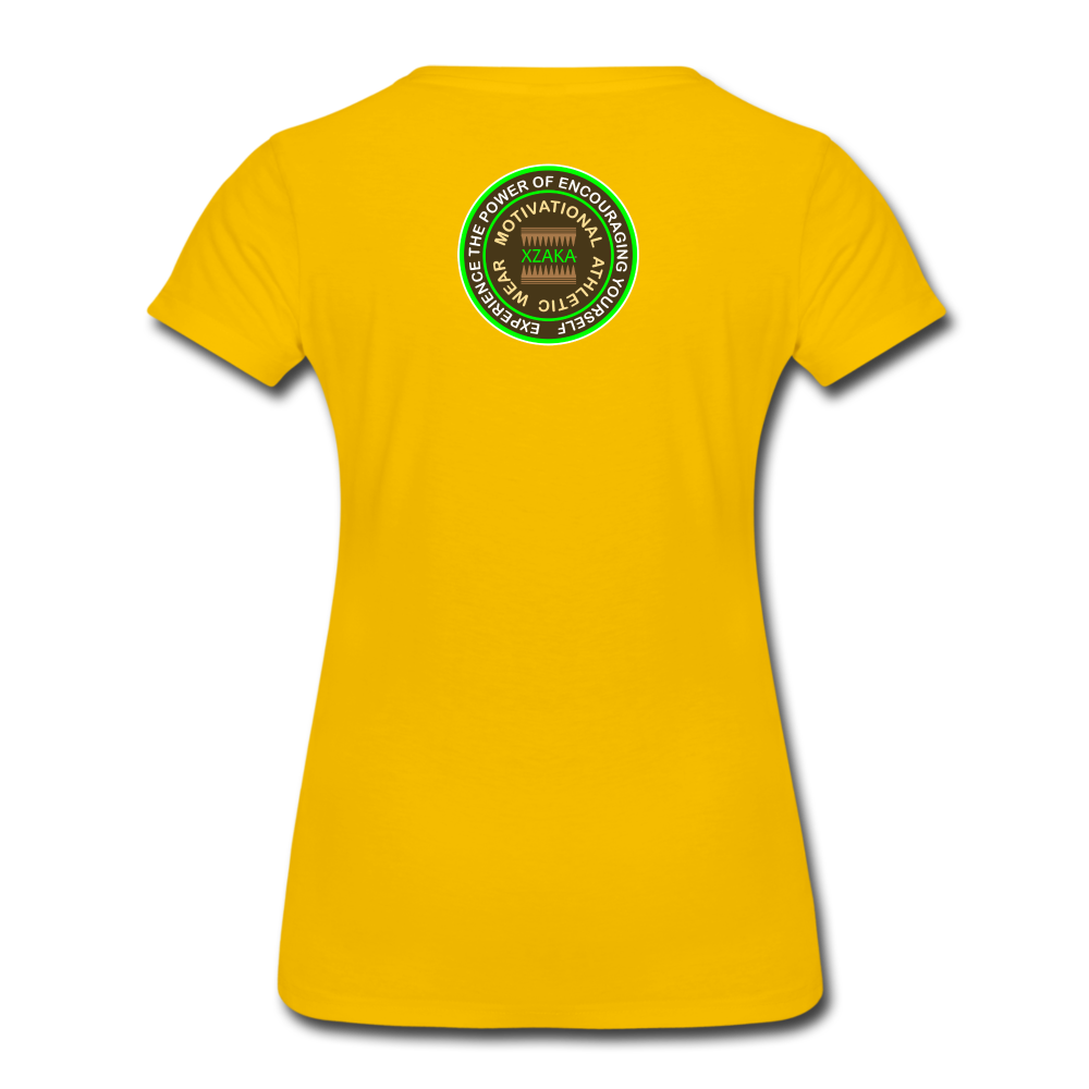 XZAKA Women "Tinogona" Motivational T-Shirt - sun yellow