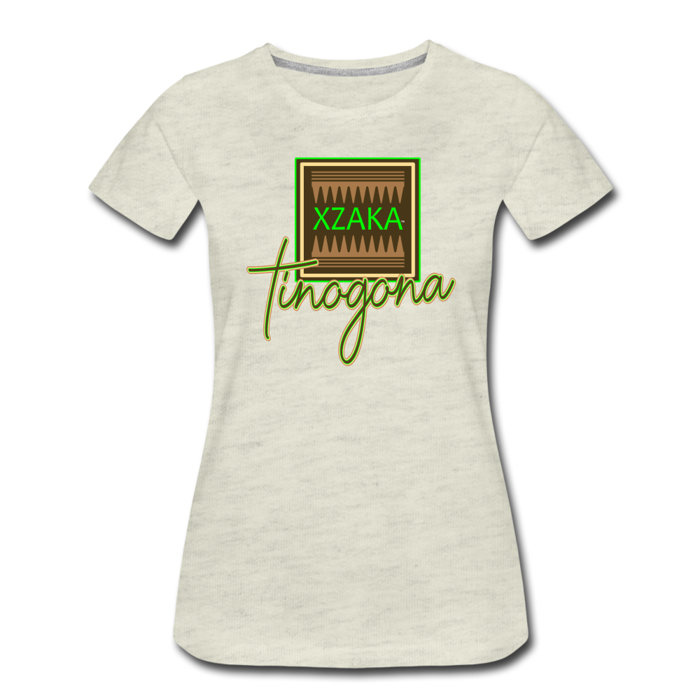 XZAKA Women "Tinogona" Motivational T-Shirt - heather oatmeal